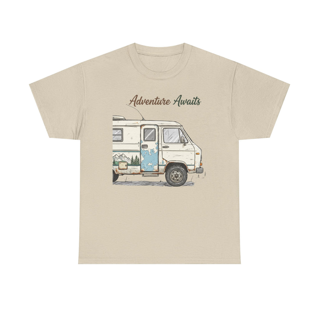 Retro Van Life Adventure T-Shirt - Classic Campervan Graphic Tee
