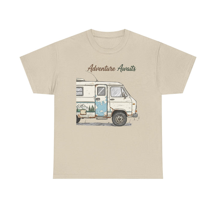 Retro Van Life Adventure T-Shirt - Classic Campervan Graphic Tee