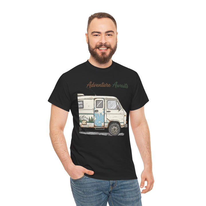Retro Van Life Adventure T-Shirt - Classic Campervan Graphic Tee