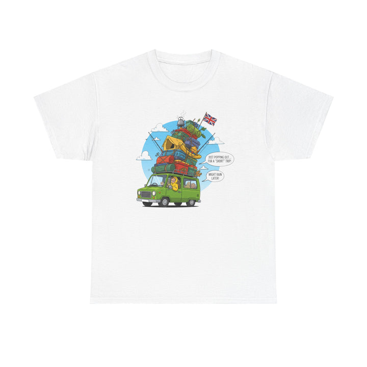 Retro Mountain Adventure T-Shirt - Vintage Camper Van Graphic Tee