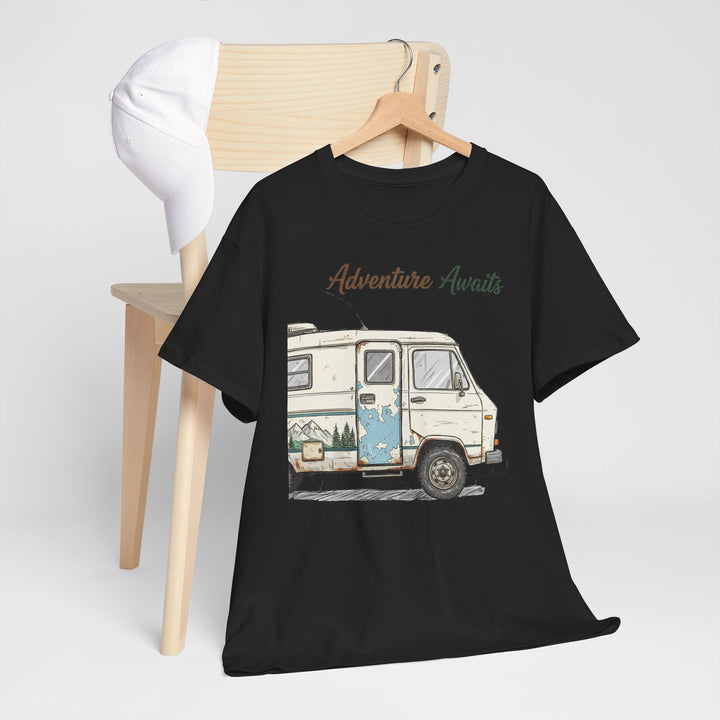 Retro Van Life Adventure T-Shirt - Classic Campervan Graphic Tee