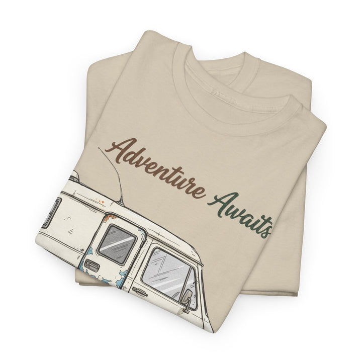 Retro Van Life Adventure T-Shirt - Classic Campervan Graphic Tee