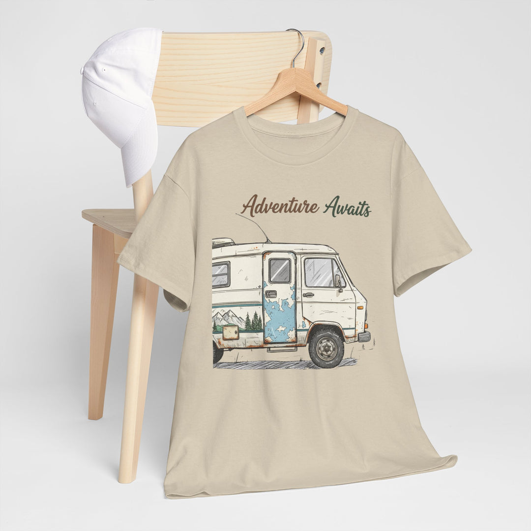Retro Van Life Adventure T-Shirt - Classic Campervan Graphic Tee