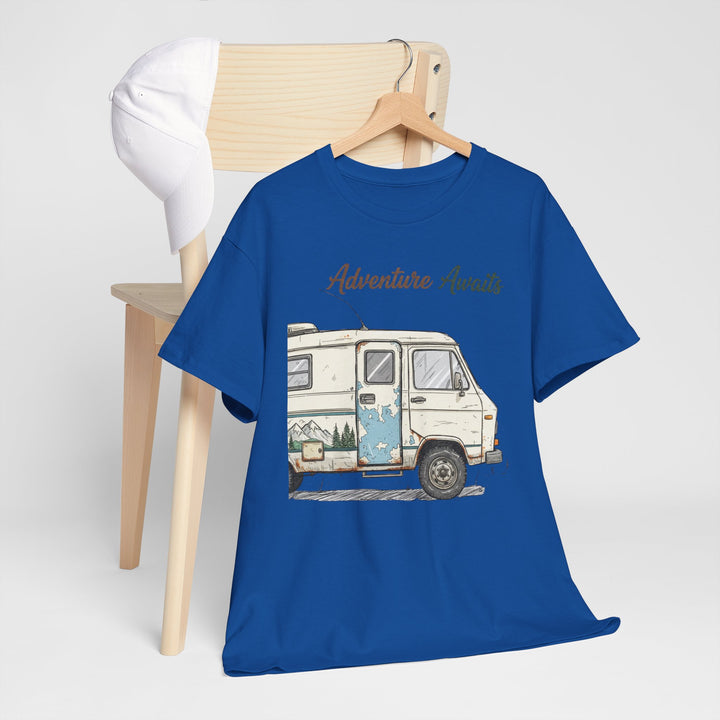 Retro Van Life Adventure T-Shirt - Classic Campervan Graphic Tee