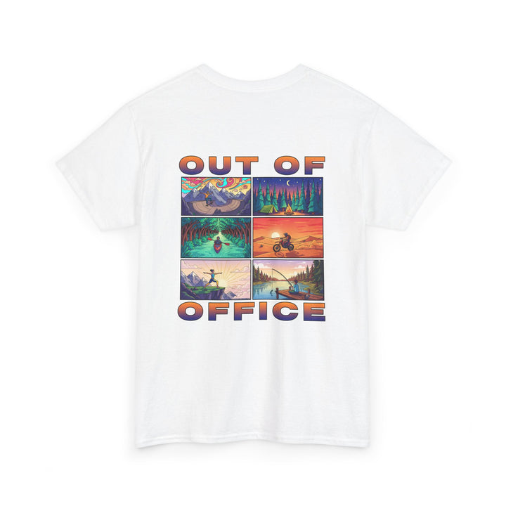 Out of Office T-Shirt — Retro Adventure Vacation Tee