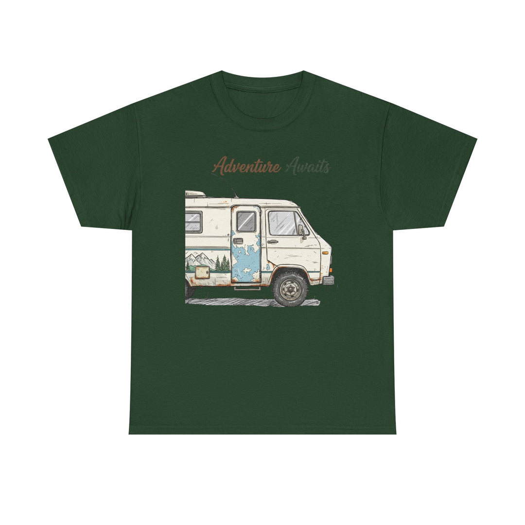 Retro Van Life Adventure T-Shirt - Classic Campervan Graphic Tee
