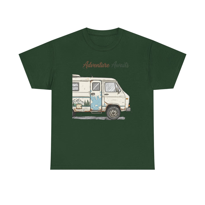 Retro Van Life Adventure T-Shirt - Classic Campervan Graphic Tee