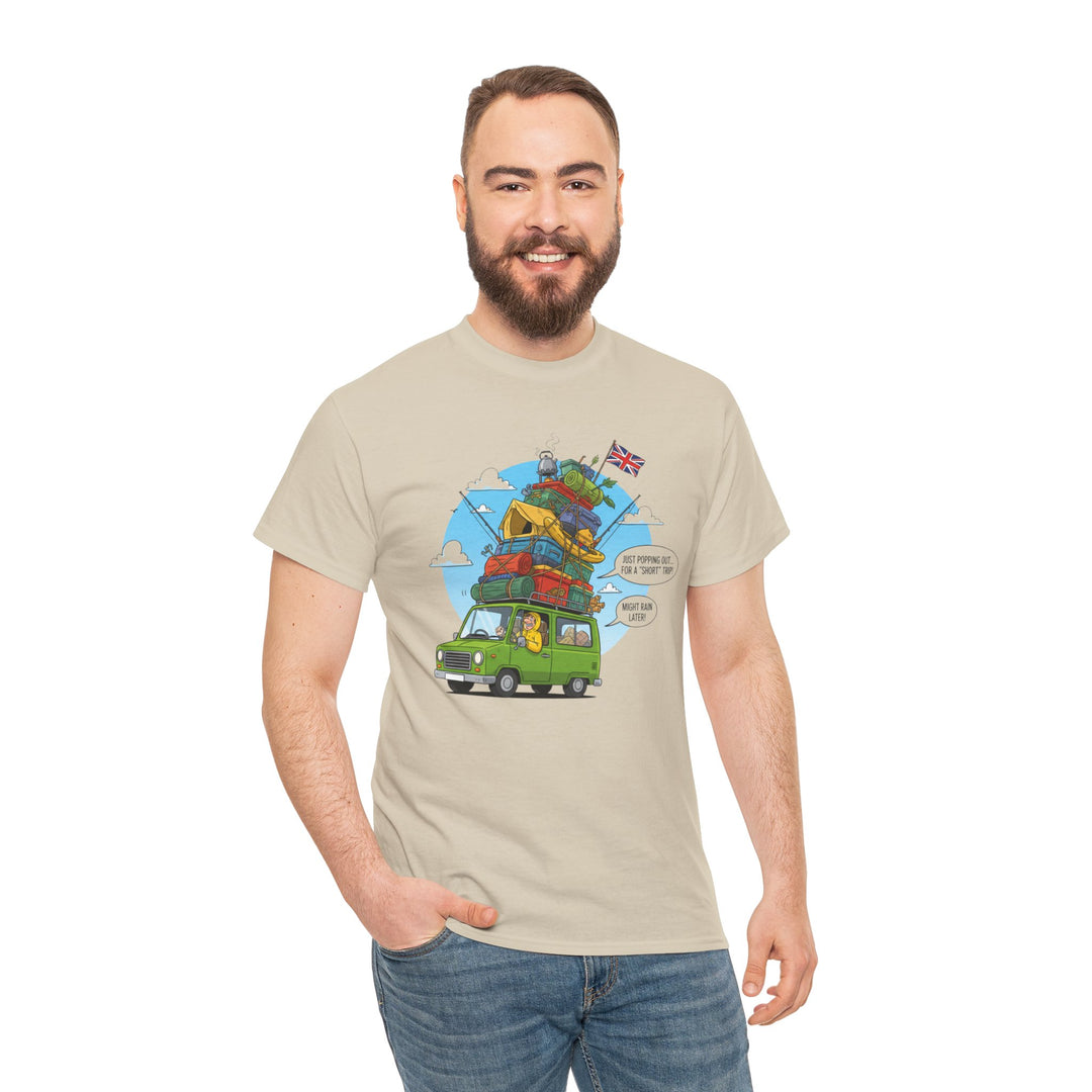 Retro Mountain Adventure T-Shirt - Vintage Camper Van Graphic Tee