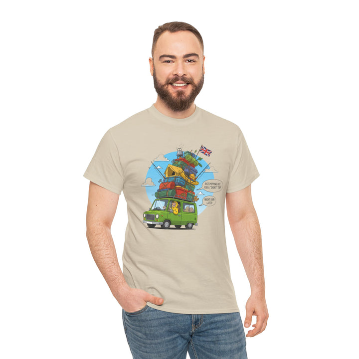 Retro Mountain Adventure T-Shirt - Vintage Camper Van Graphic Tee