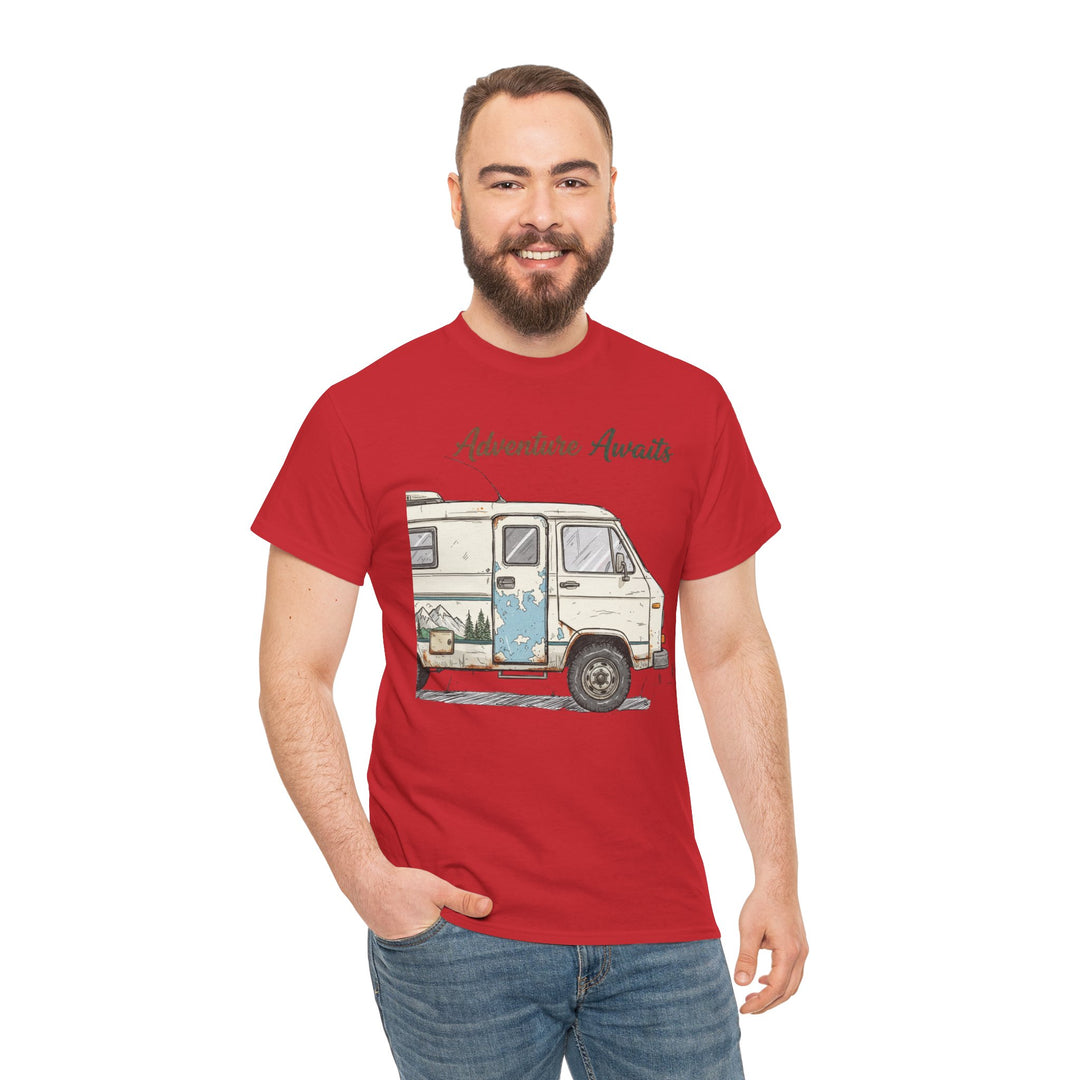 Retro Van Life Adventure T-Shirt - Classic Campervan Graphic Tee
