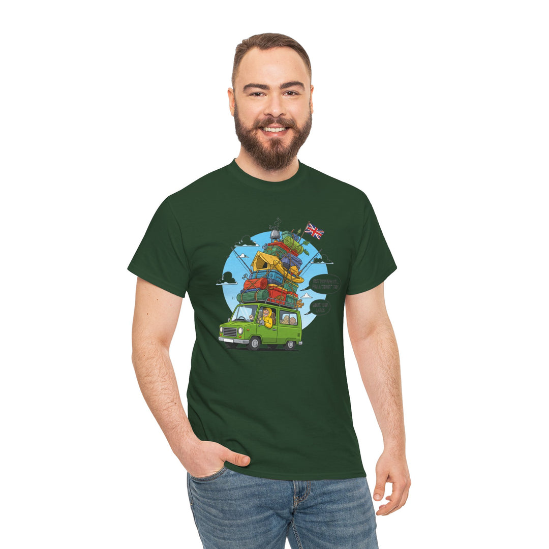 Retro Mountain Adventure T-Shirt - Vintage Camper Van Graphic Tee