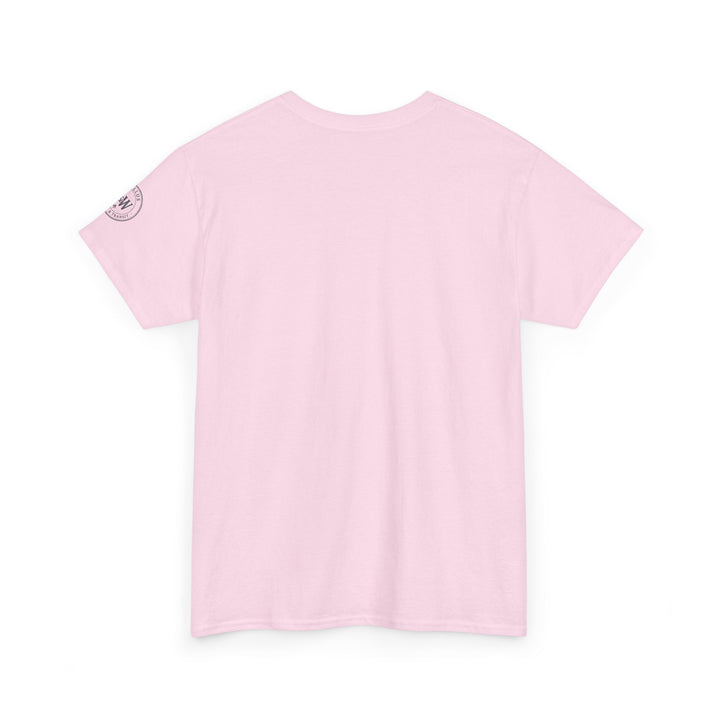 Pink t-shirt by S&amp;W Gallus, featuring the company&