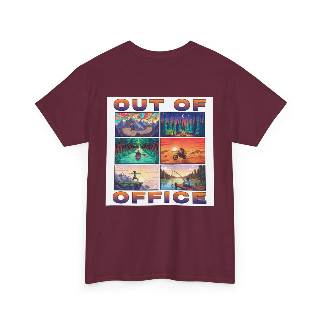 Out of Office T-Shirt — Retro Adventure Vacation Tee