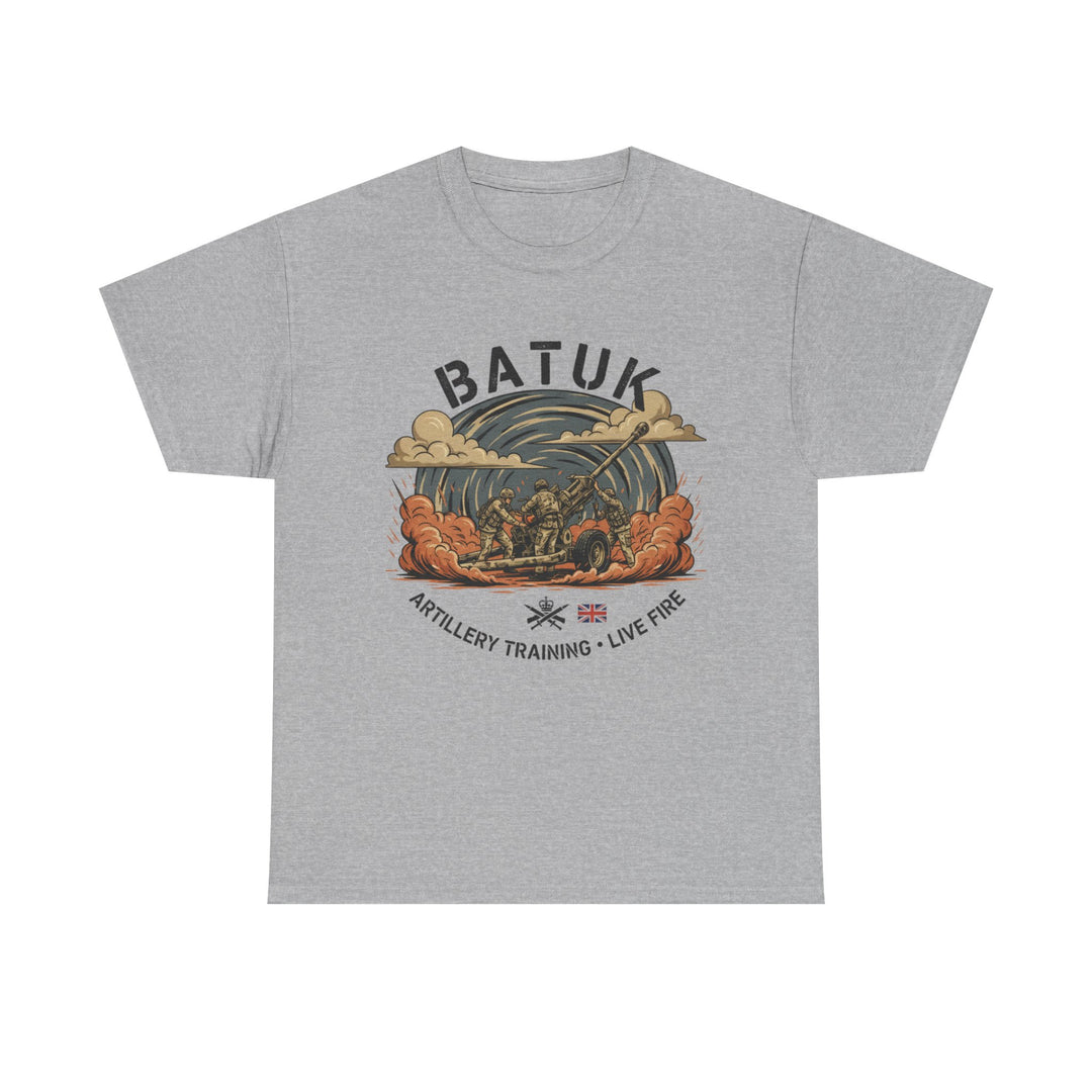 BATUK Artillery Training Tee — "Live Fire" Military Crew T-Shirt