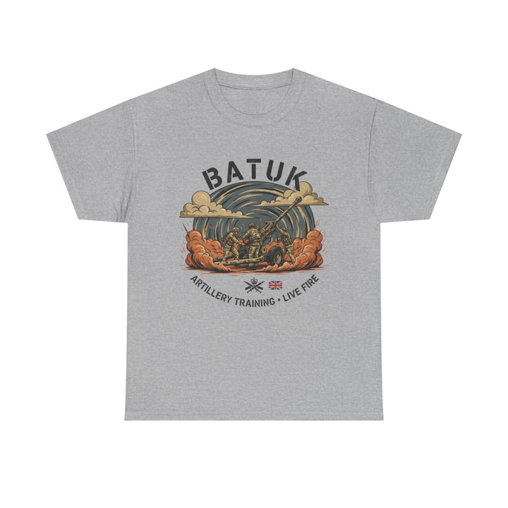 BATUK Artillery Training Tee — "Live Fire" Military Crew T-Shirt
