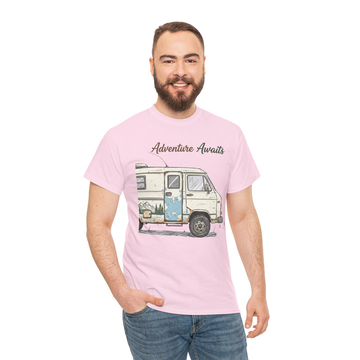 Retro Van Life Adventure T-Shirt - Classic Campervan Graphic Tee