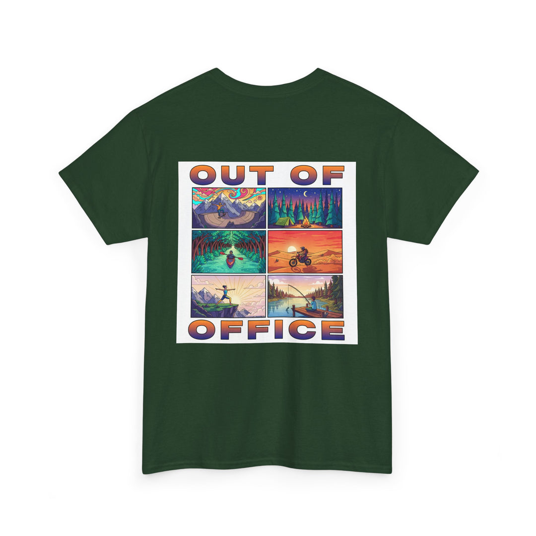 Out of Office T-Shirt — Retro Adventure Vacation Tee