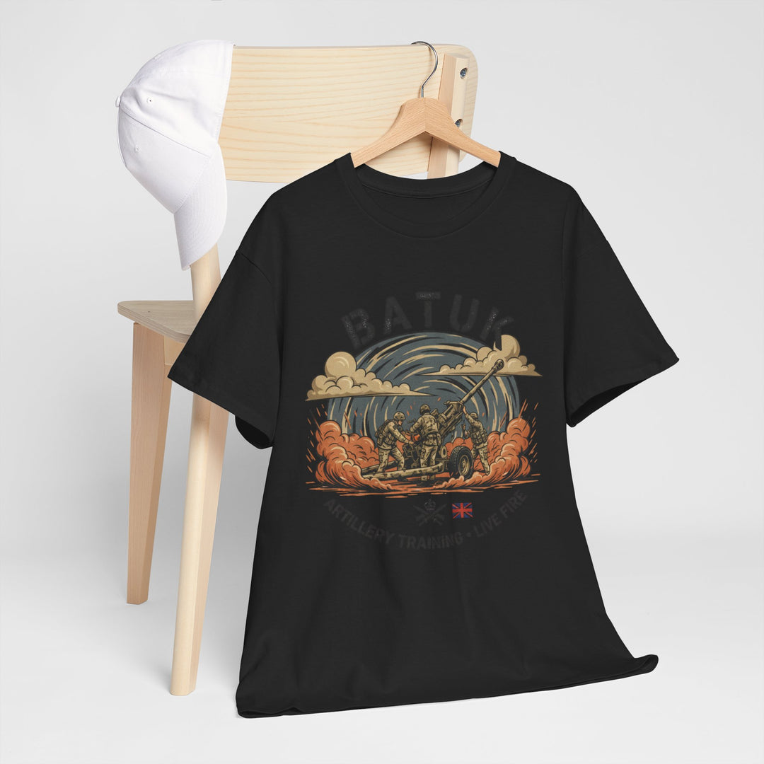 BATUK Artillery Training Tee — "Live Fire" Military Crew T-Shirt