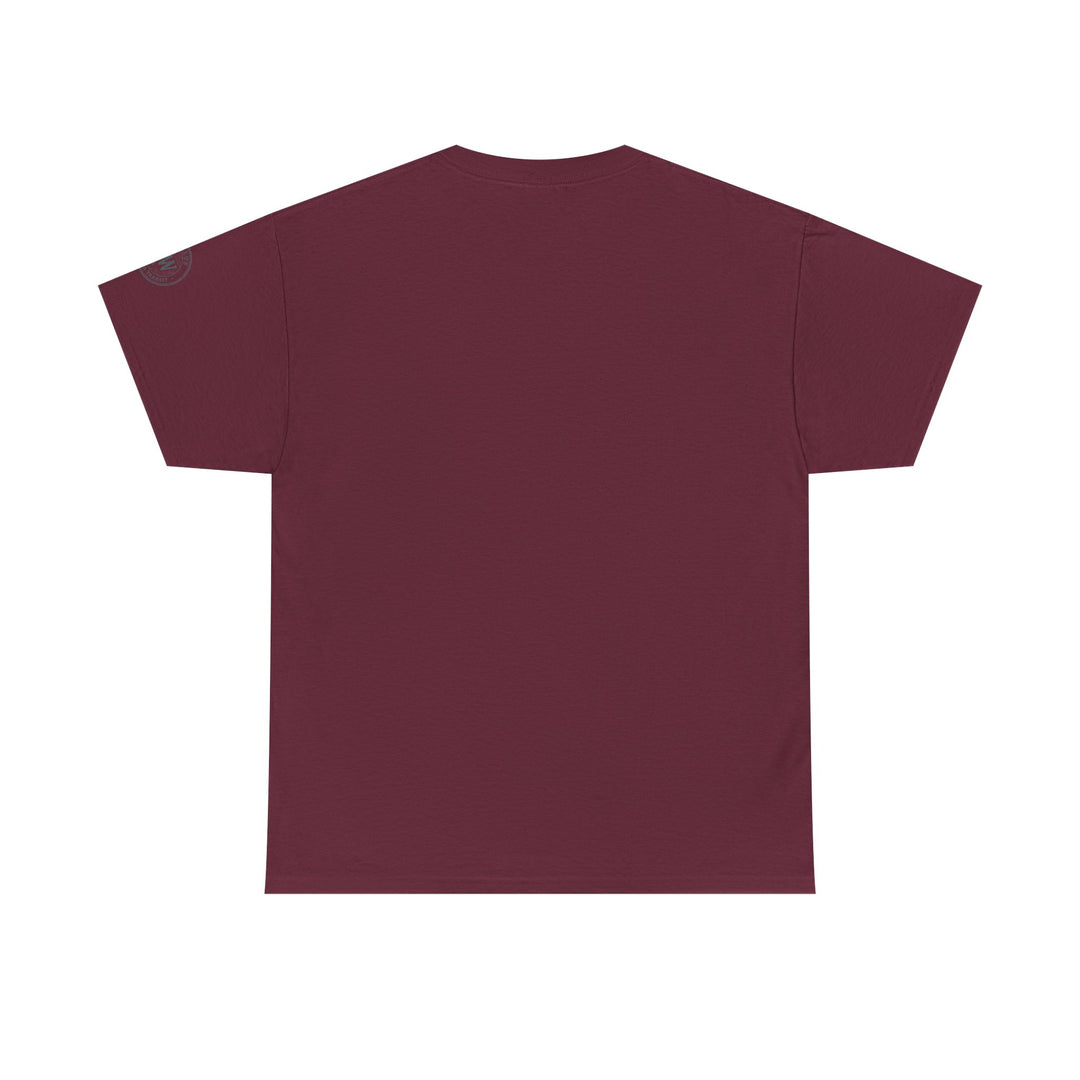 Maroon t-shirt by S&amp;W Gallus in a blank, solid color design.