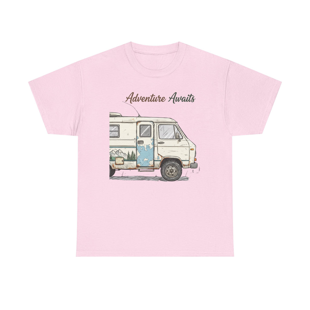 Retro Van Life Adventure T-Shirt - Classic Campervan Graphic Tee