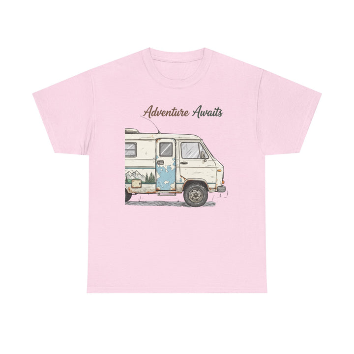 Retro Van Life Adventure T-Shirt - Classic Campervan Graphic Tee