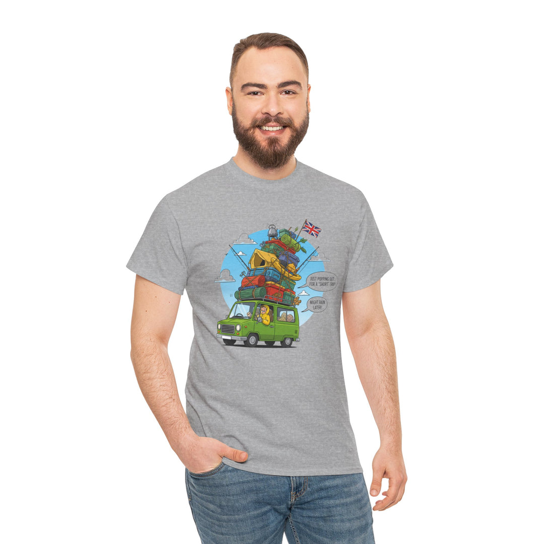 Retro Mountain Adventure T-Shirt - Vintage Camper Van Graphic Tee