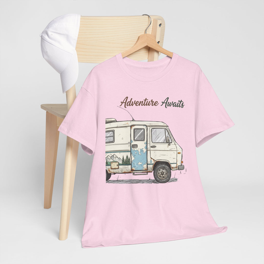 Retro Van Life Adventure T-Shirt - Classic Campervan Graphic Tee