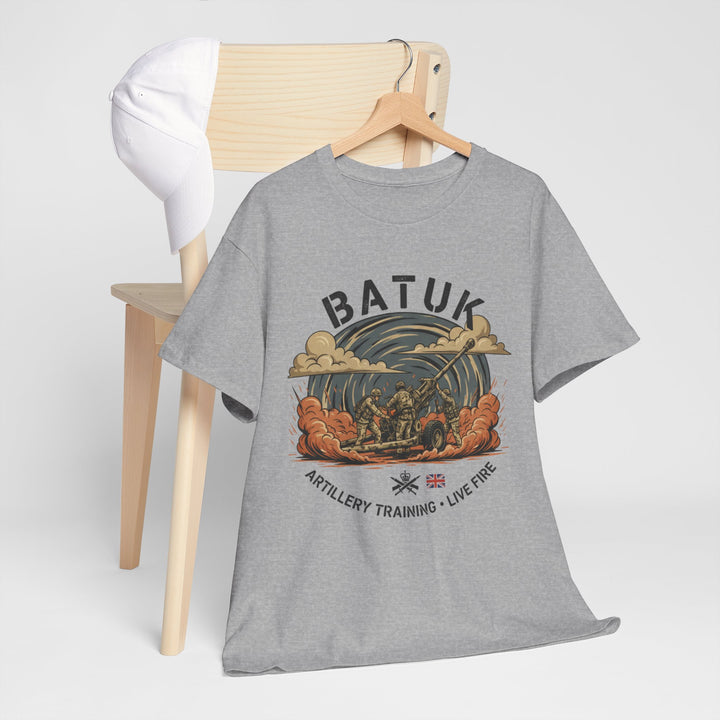 BATUK Artillery Training Tee — "Live Fire" Military Crew T-Shirt
