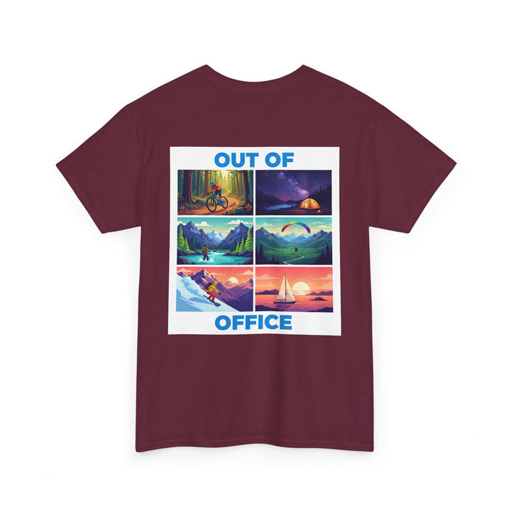 Out of Office T‑Shirt — Retro Travel Adventure Graphic Tee