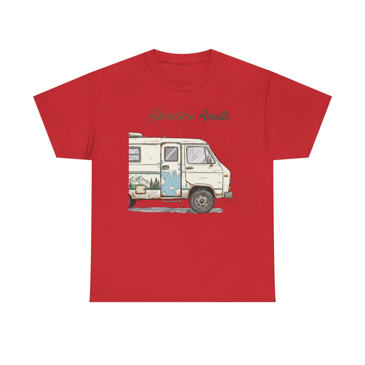 Retro Van Life Adventure T-Shirt - Classic Campervan Graphic Tee