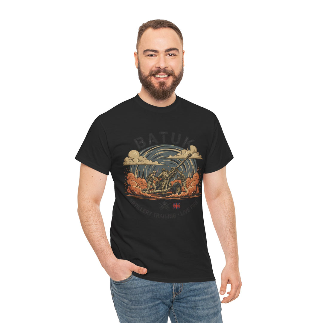 BATUK Artillery Training Tee — "Live Fire" Military Crew T-Shirt