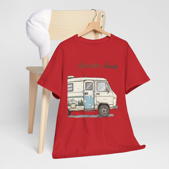 Retro Van Life Adventure T-Shirt - Classic Campervan Graphic Tee