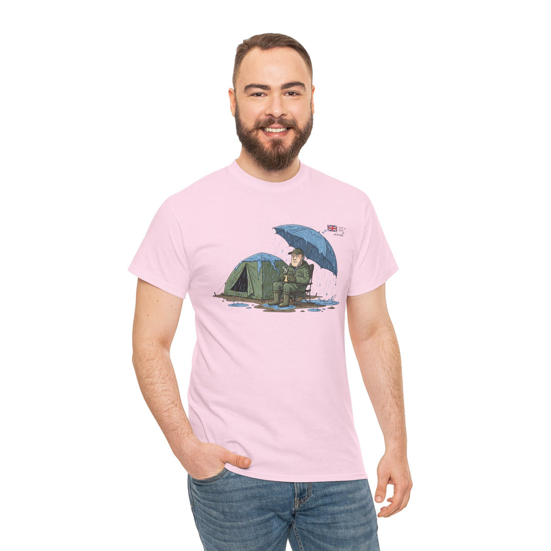 Retro Mountain Camper Graphic T-Shirt — Vintage Van Life Adventure Tee