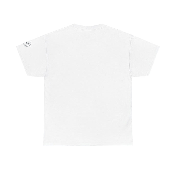 White t-shirt by S&amp;W Gallus with short sleeves and a round neck.