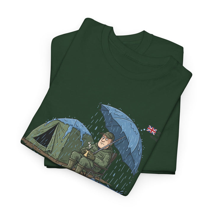 Retro Mountain Camper Graphic T-Shirt — Vintage Van Life Adventure Tee