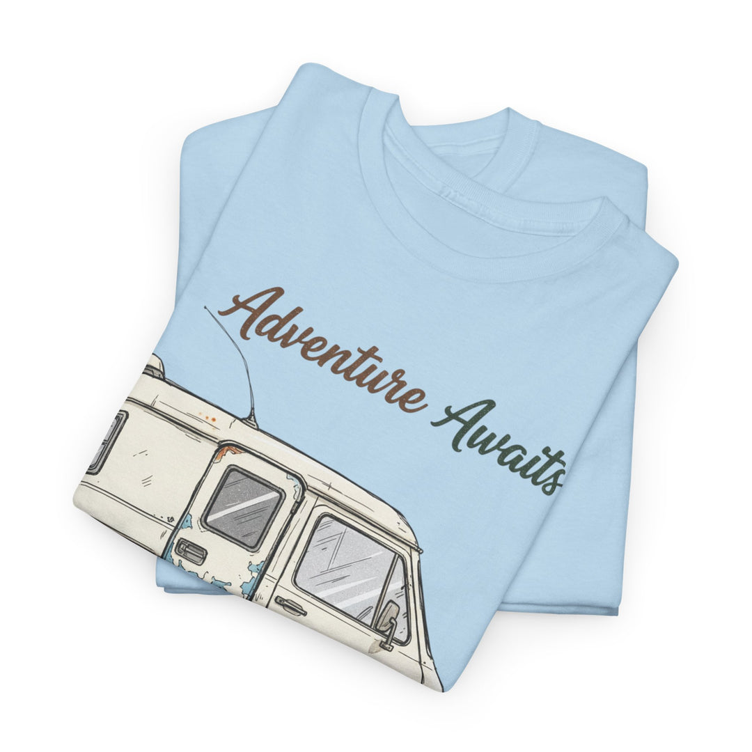 Retro Van Life Adventure T-Shirt - Classic Campervan Graphic Tee