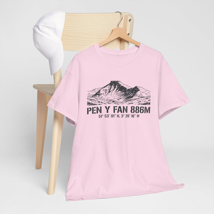 Pen y Fan 886m Graphic Tee | Vintage Elevation &amp; Coordinates