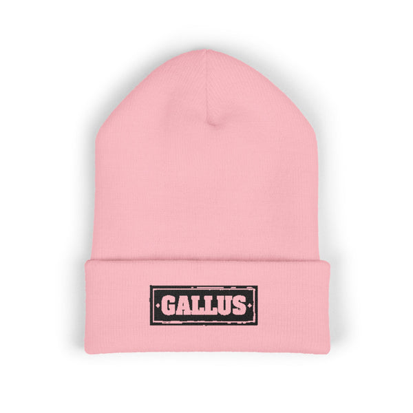 Embroidered "Gallus" Classic Cuffed Beanie — Warm Winter Knit Hat