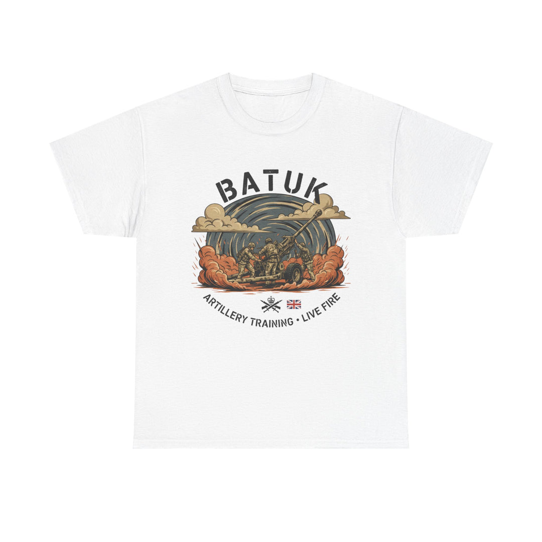 BATUK Artillery Training Tee — "Live Fire" Military Crew T-Shirt
