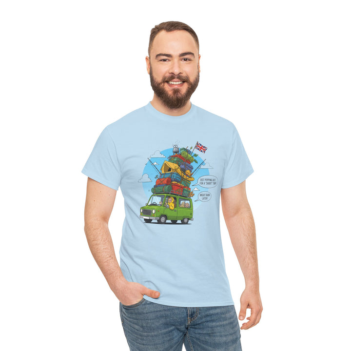 Retro Mountain Adventure T-Shirt - Vintage Camper Van Graphic Tee