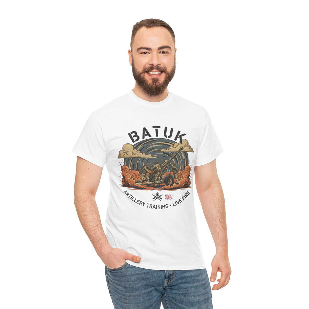 BATUK Artillery Training Tee — "Live Fire" Military Crew T-Shirt