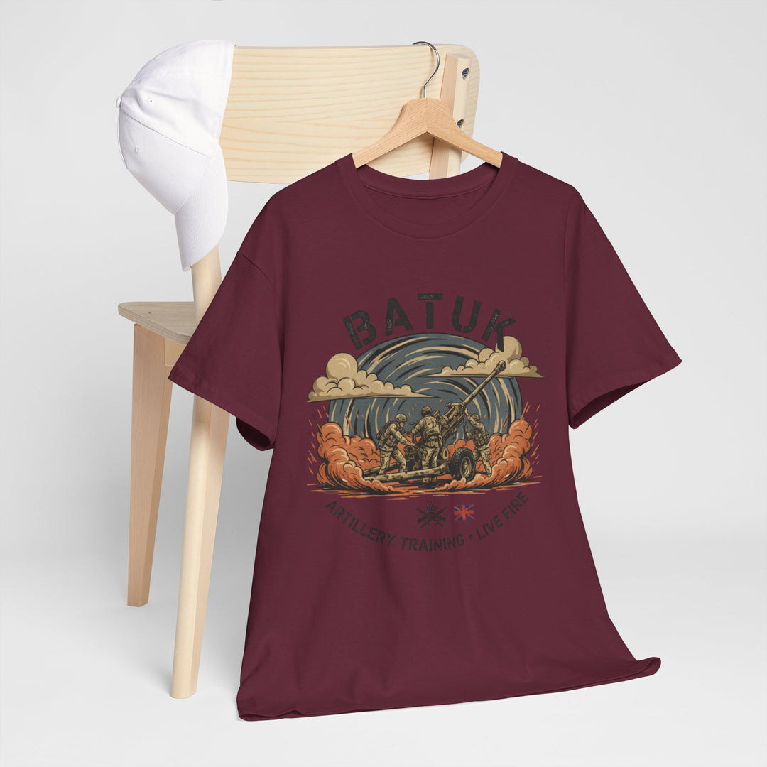 BATUK Artillery Training Tee — "Live Fire" Military Crew T-Shirt