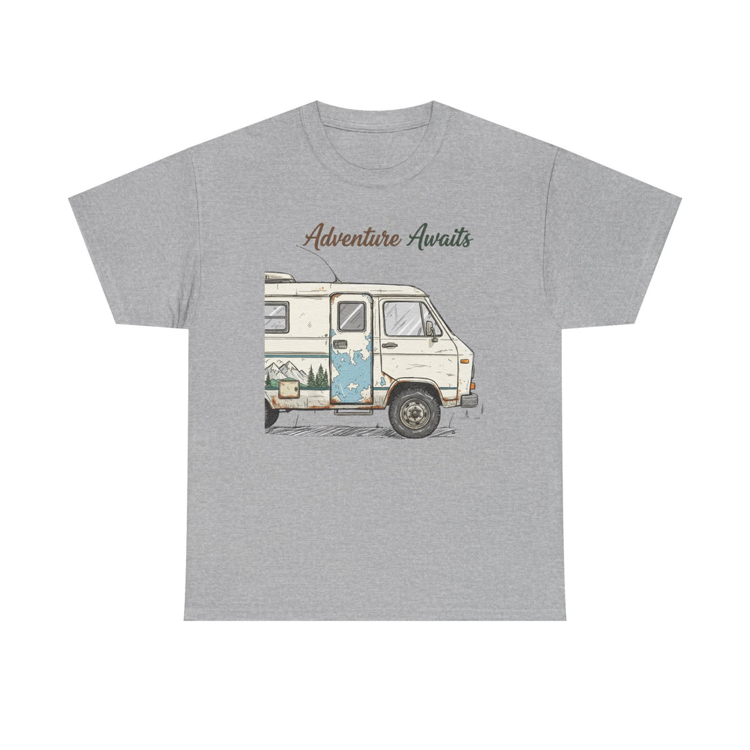 Retro Van Life Adventure T-Shirt - Classic Campervan Graphic Tee