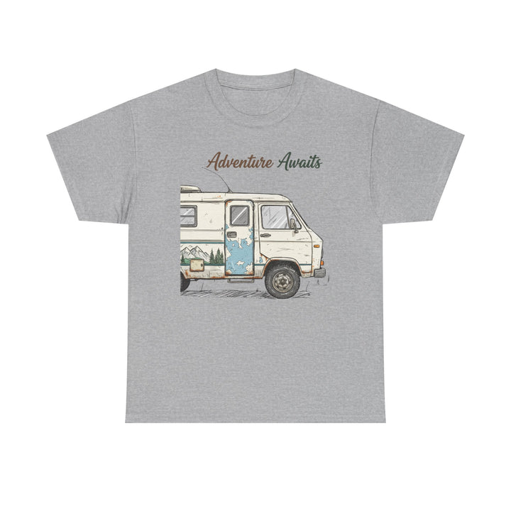 Retro Van Life Adventure T-Shirt - Classic Campervan Graphic Tee