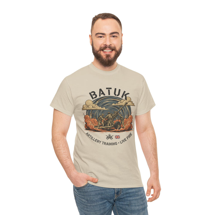 BATUK Artillery Training Tee — "Live Fire" Military Crew T-Shirt