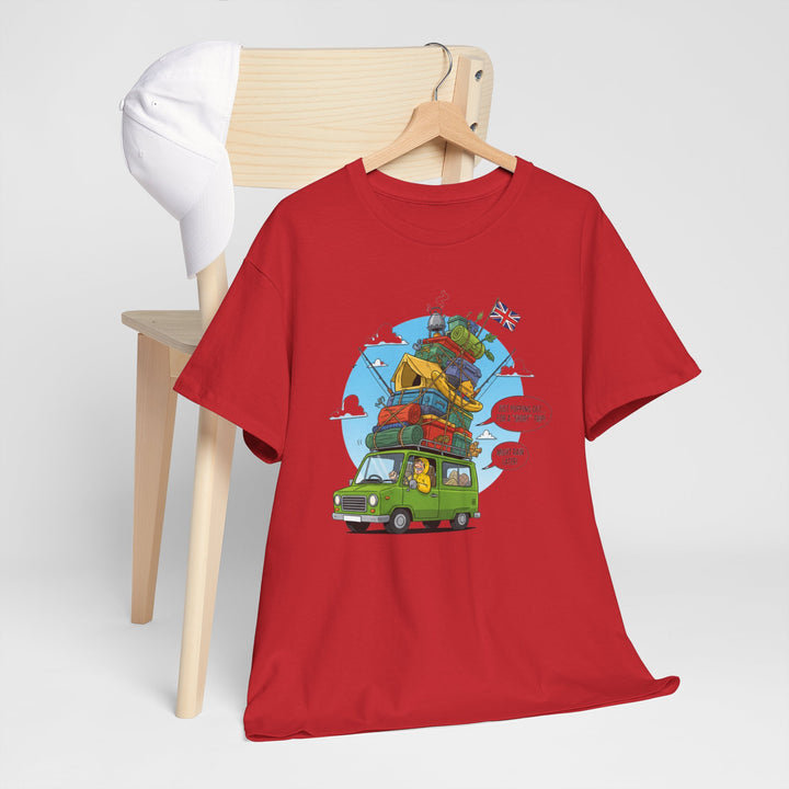 Retro Mountain Adventure T-Shirt - Vintage Camper Van Graphic Tee