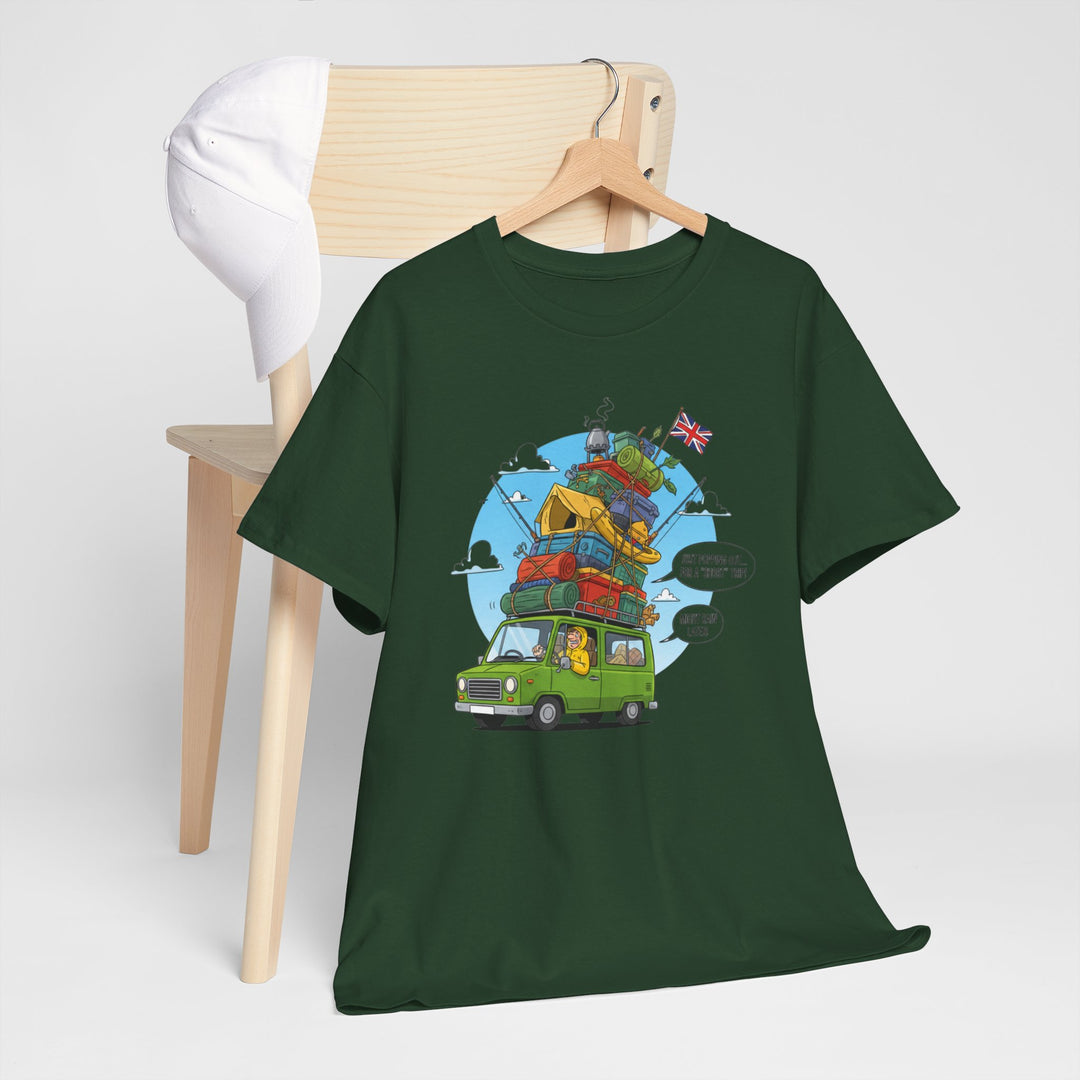 Retro Mountain Adventure T-Shirt - Vintage Camper Van Graphic Tee