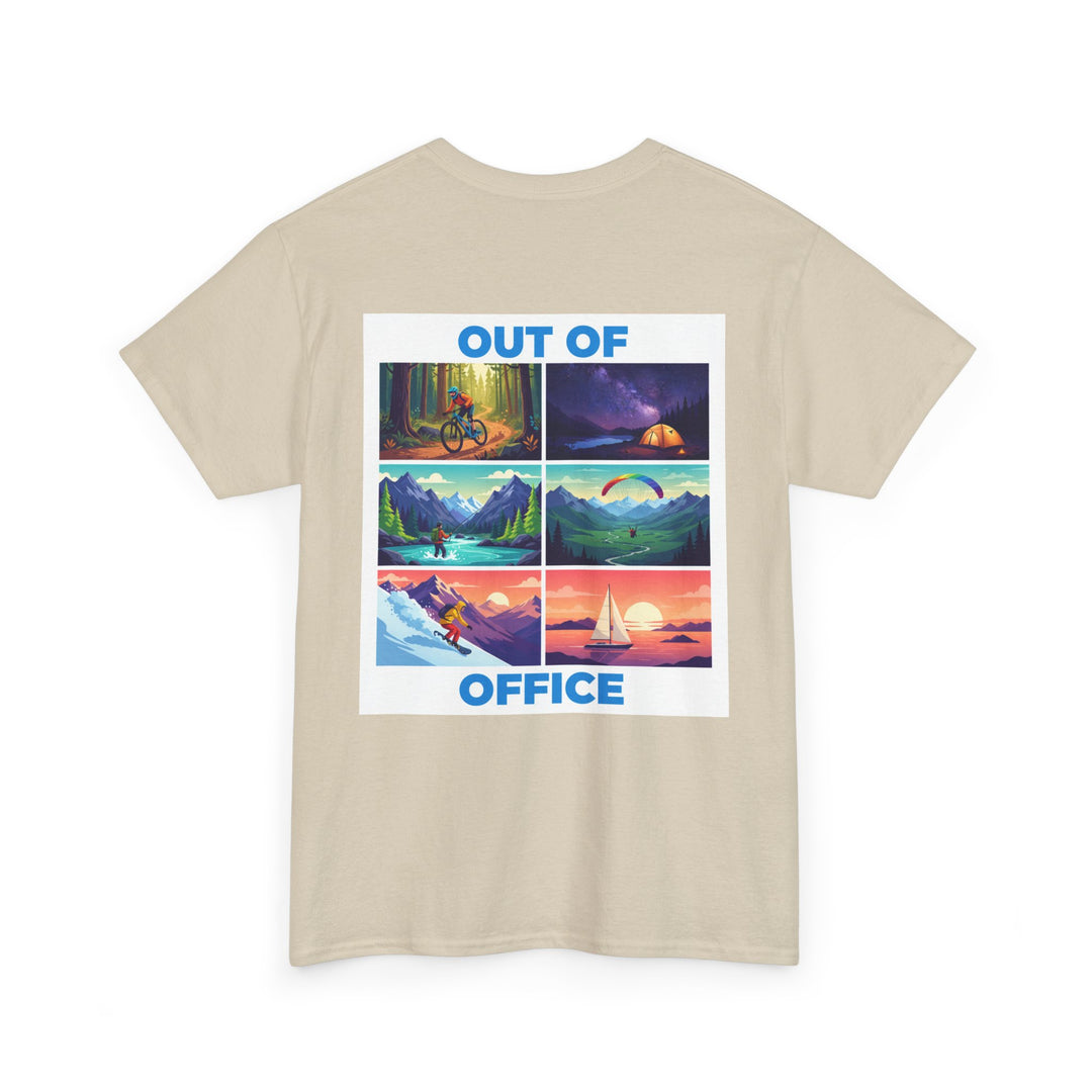 Out of Office T‑Shirt — Retro Travel Adventure Graphic Tee