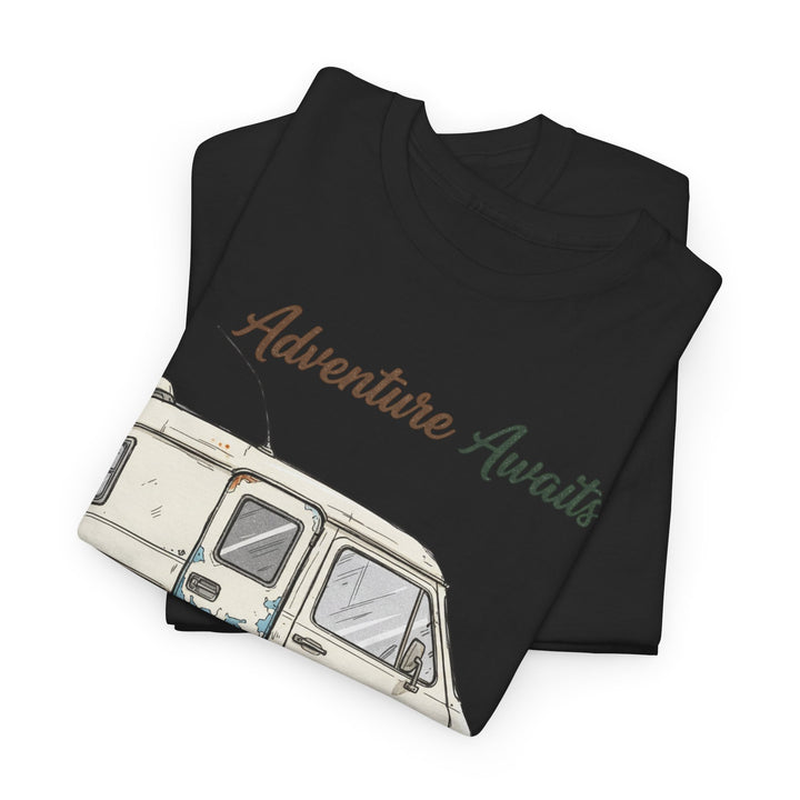 Retro Van Life Adventure T-Shirt - Classic Campervan Graphic Tee