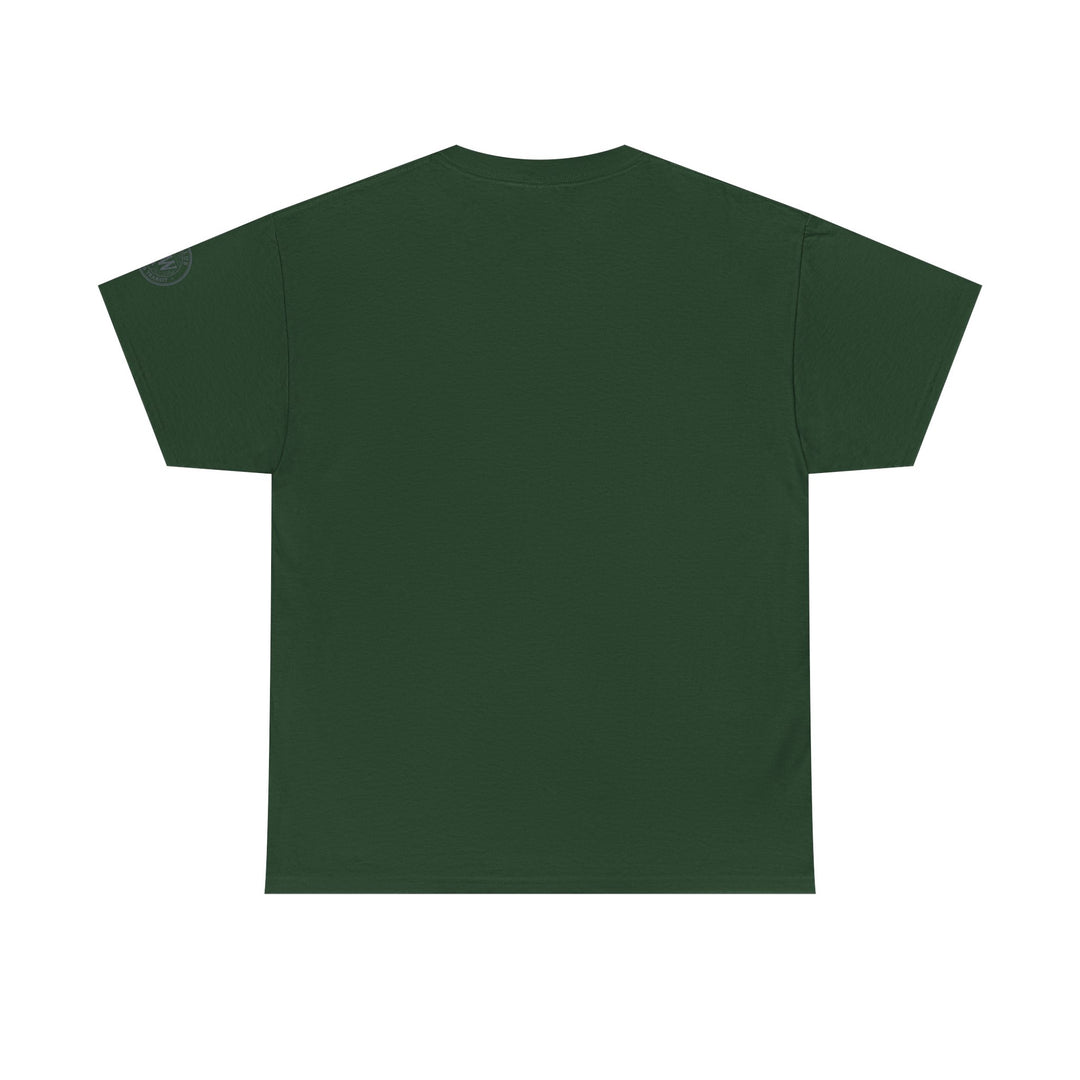 Forest green t-shirt by S&amp;W Gallus with a round neck and short sleeves.
